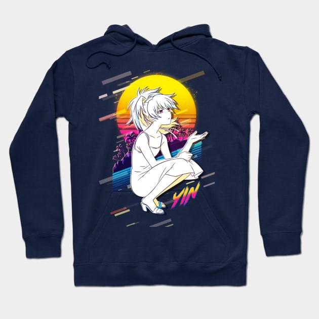 Darker than Black Yin Hoodie by 80sRetro